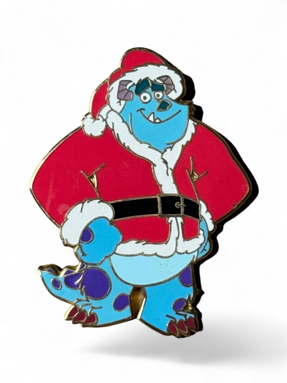DISNEY Pixar Monsters Inc 2004 Santa Sully Pin Vintage Holiday Christmas